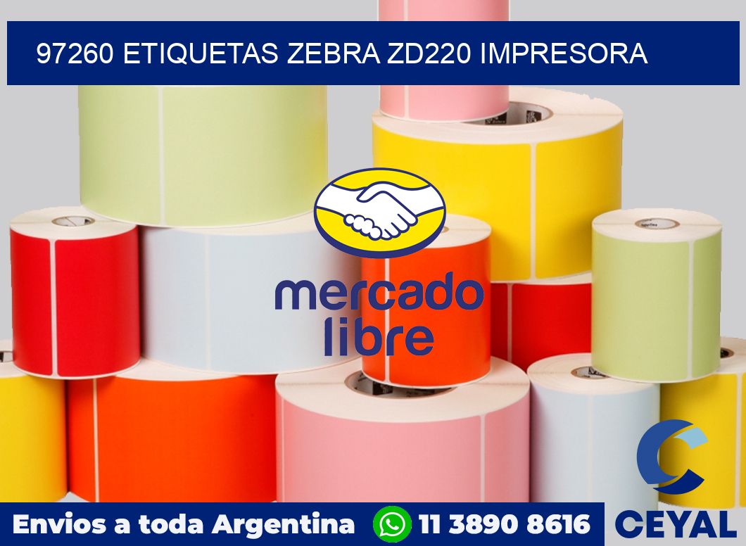 97260 etiquetas Zebra zd220 impresora