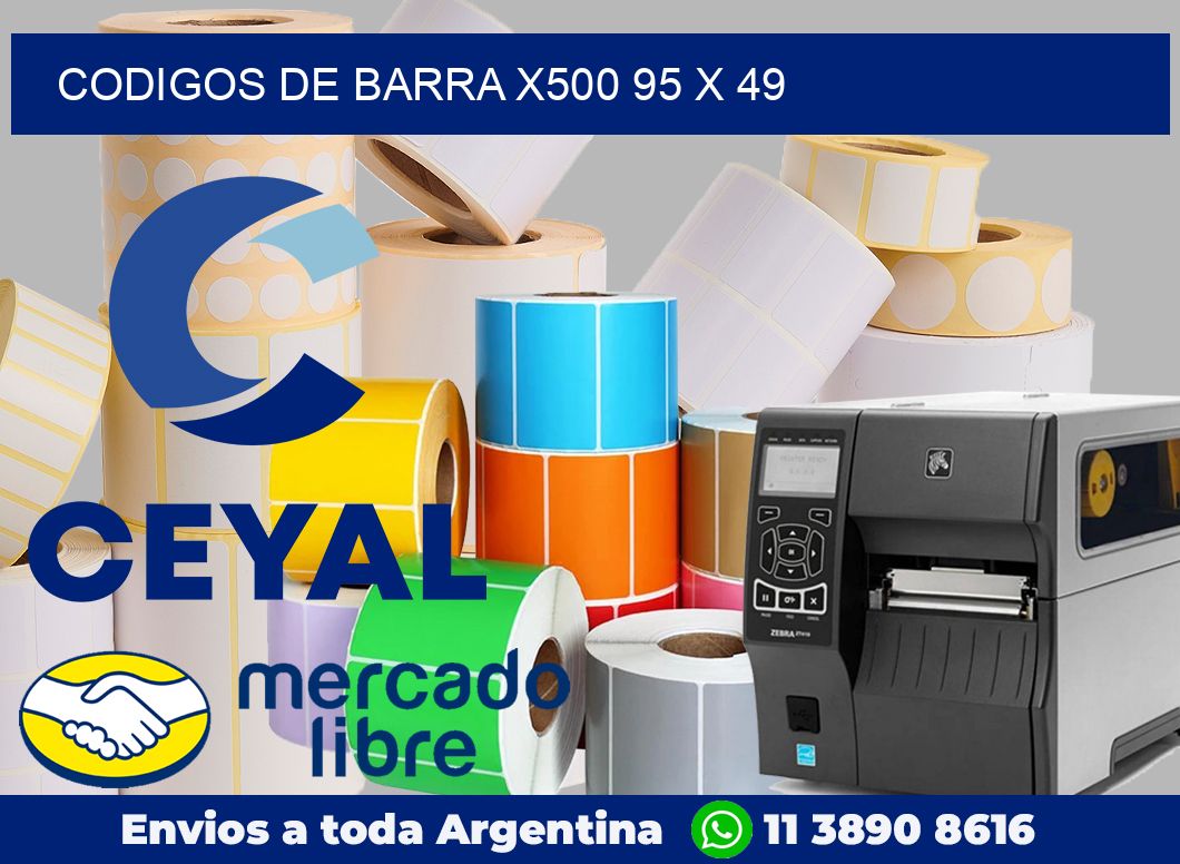 Codigos de barra x500 95 x 49
