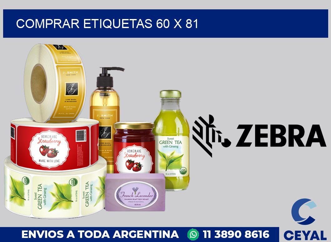 Comprar etiquetas 60 x 81