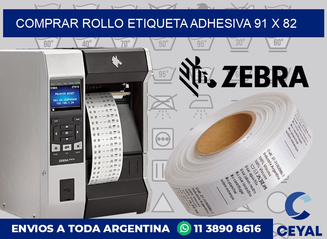 Comprar rollo etiqueta adhesiva 91 x 82