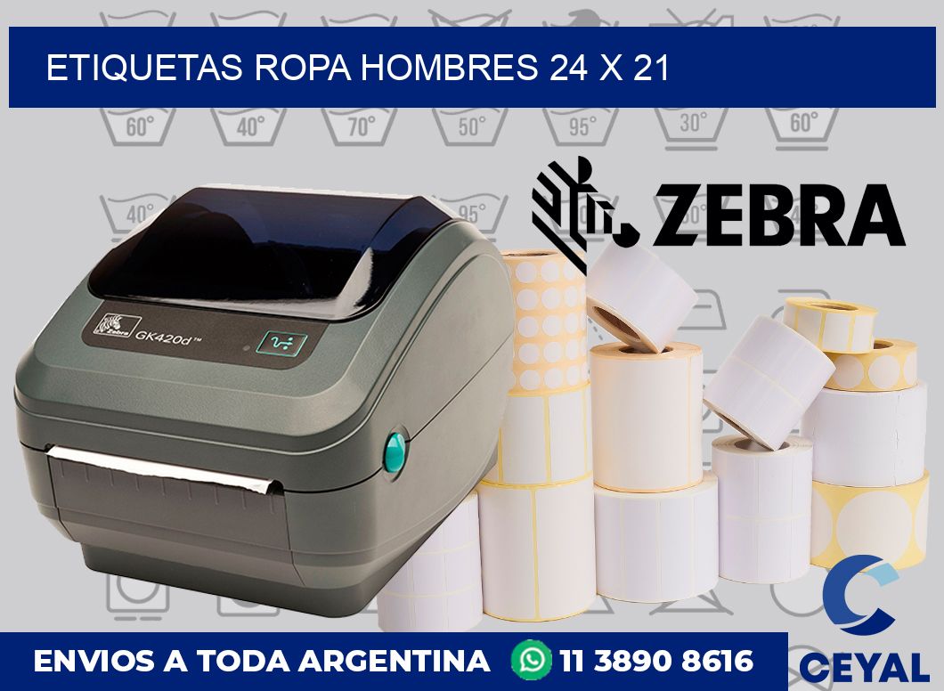 Etiquetas ropa hombres 24 x 21