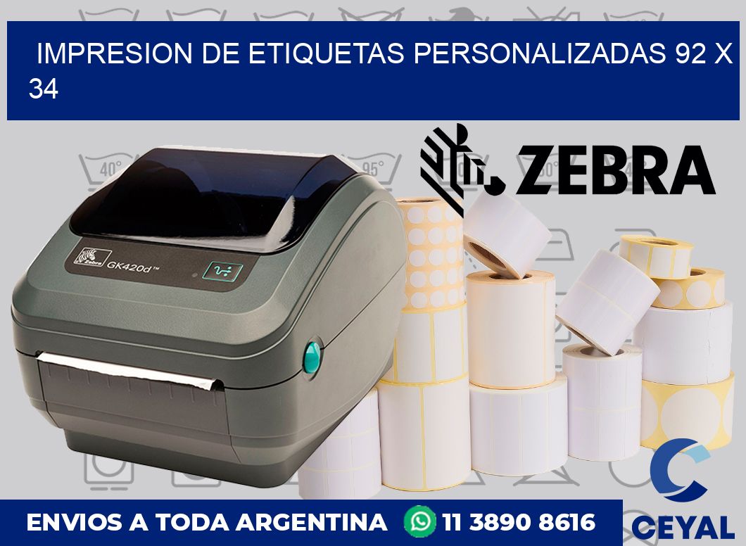 Impresion de etiquetas personalizadas 92 x 34