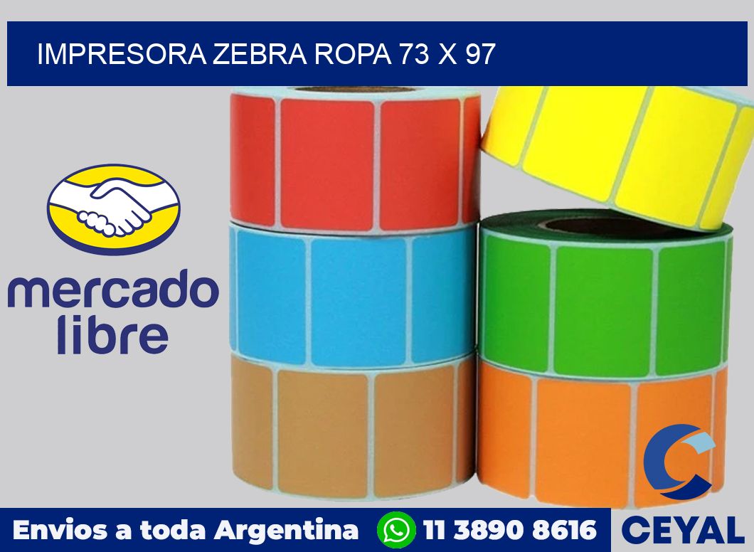 Impresora Zebra ropa 73 x 97