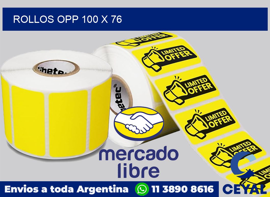 Rollos OPP 100 x 76