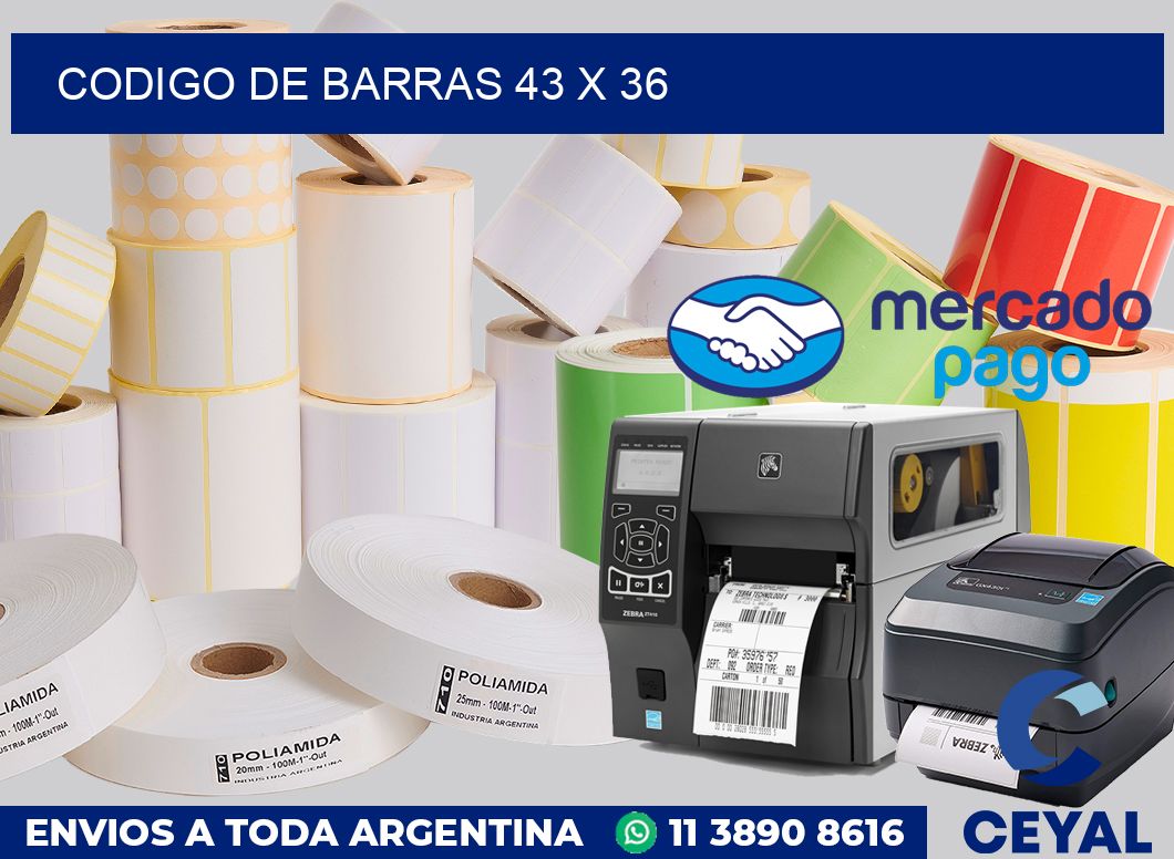 codigo de barras 43 x 36
