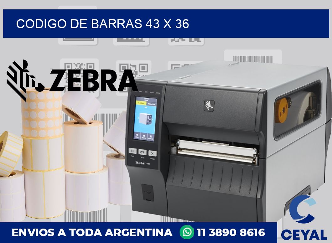 codigo de barras 43 x 36