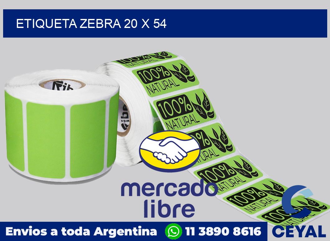etiqueta zebra 20 x 54