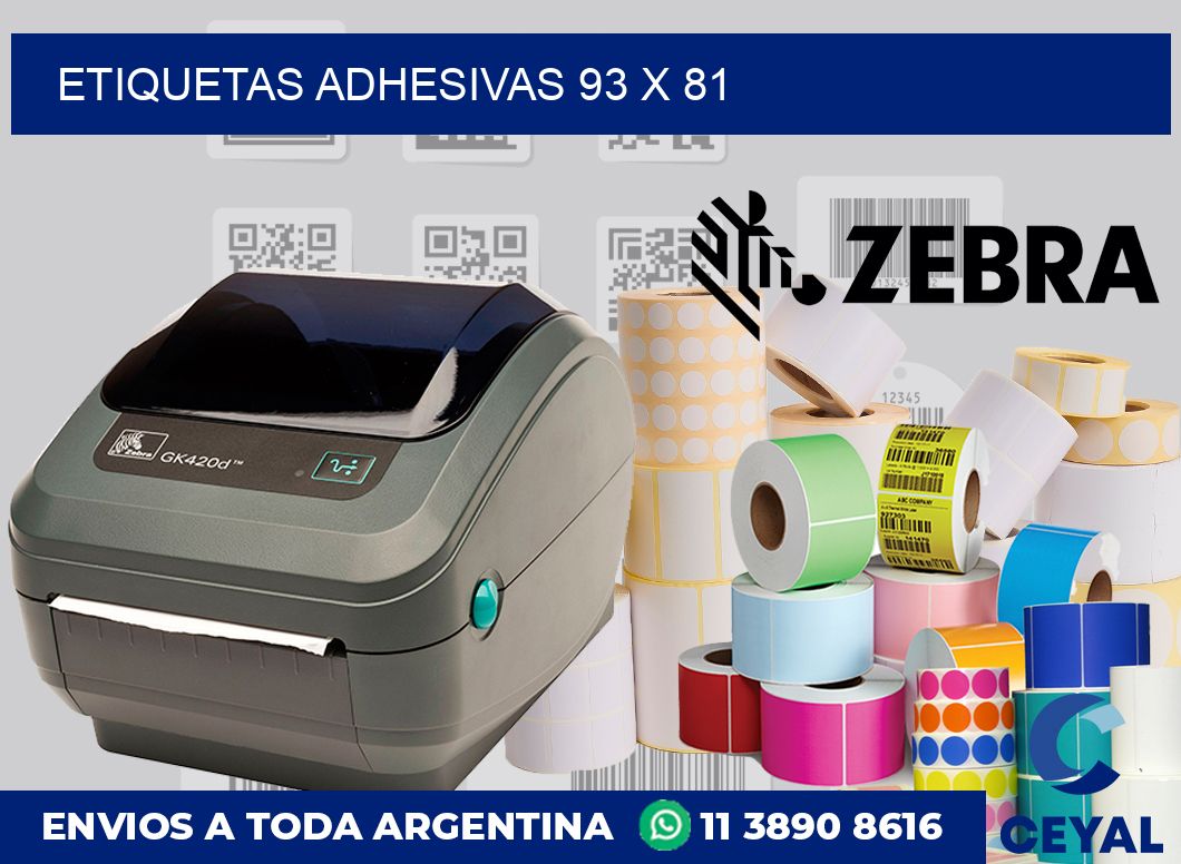 etiquetas adhesivas 93 x 81