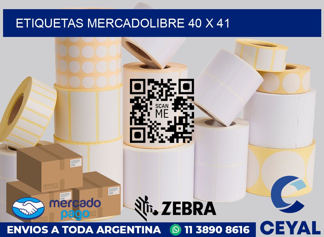 etiquetas mercadolibre 40 x 41