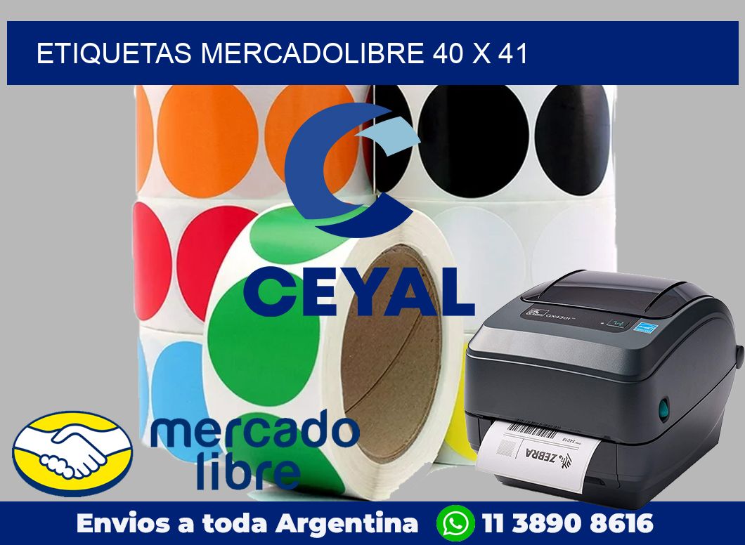 etiquetas mercadolibre 40 x 41