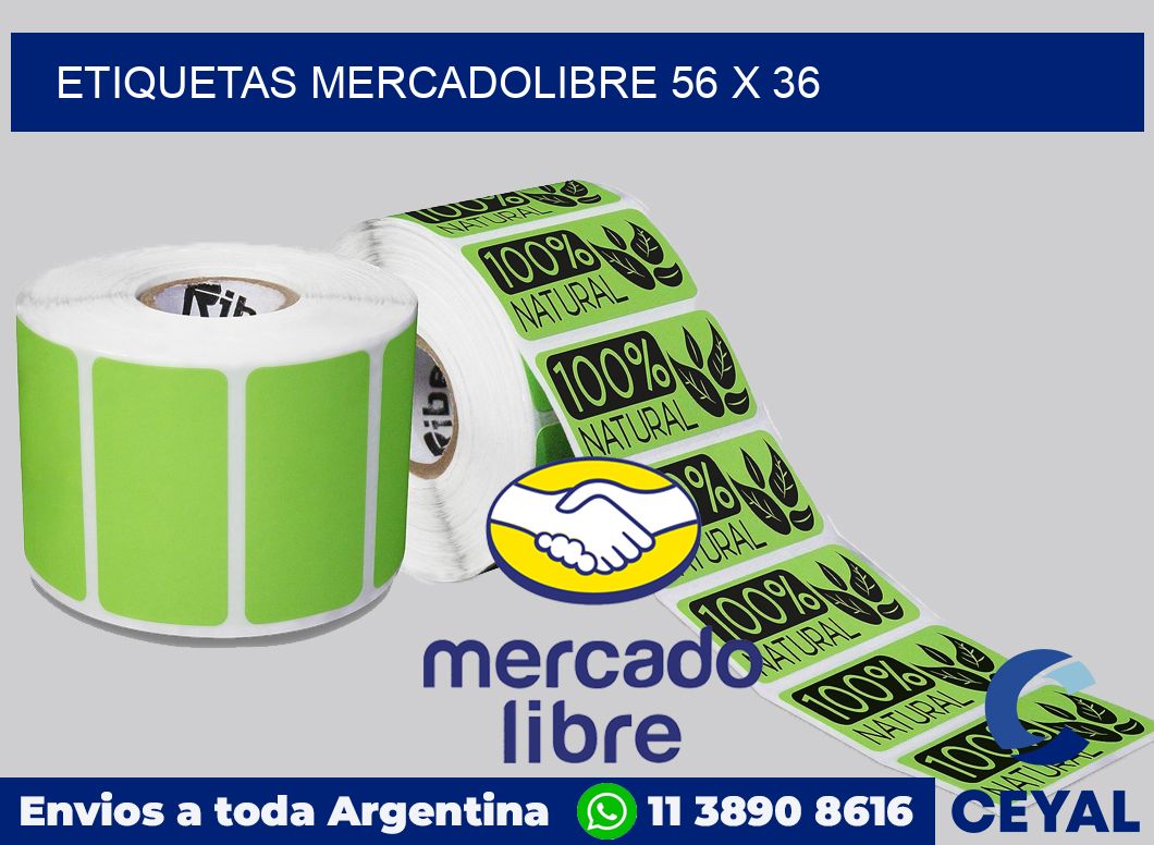 etiquetas mercadolibre 56 x 36