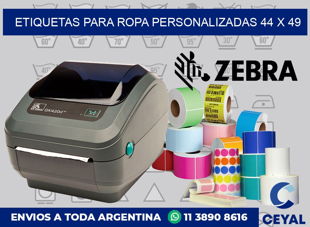 etiquetas para ropa personalizadas 44 x 49