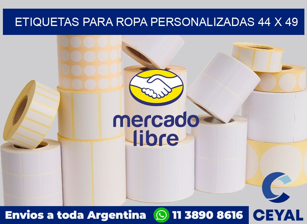 etiquetas para ropa personalizadas 44 x 49