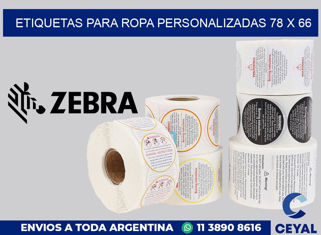 etiquetas para ropa personalizadas 78 x 66