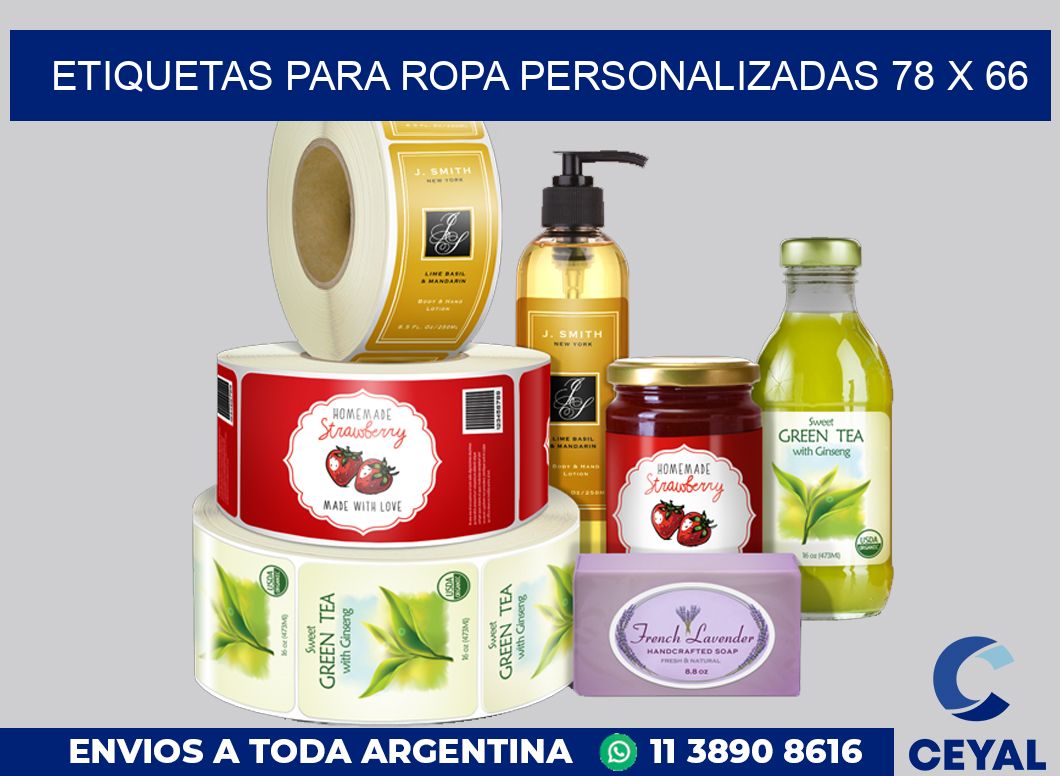 etiquetas para ropa personalizadas 78 x 66