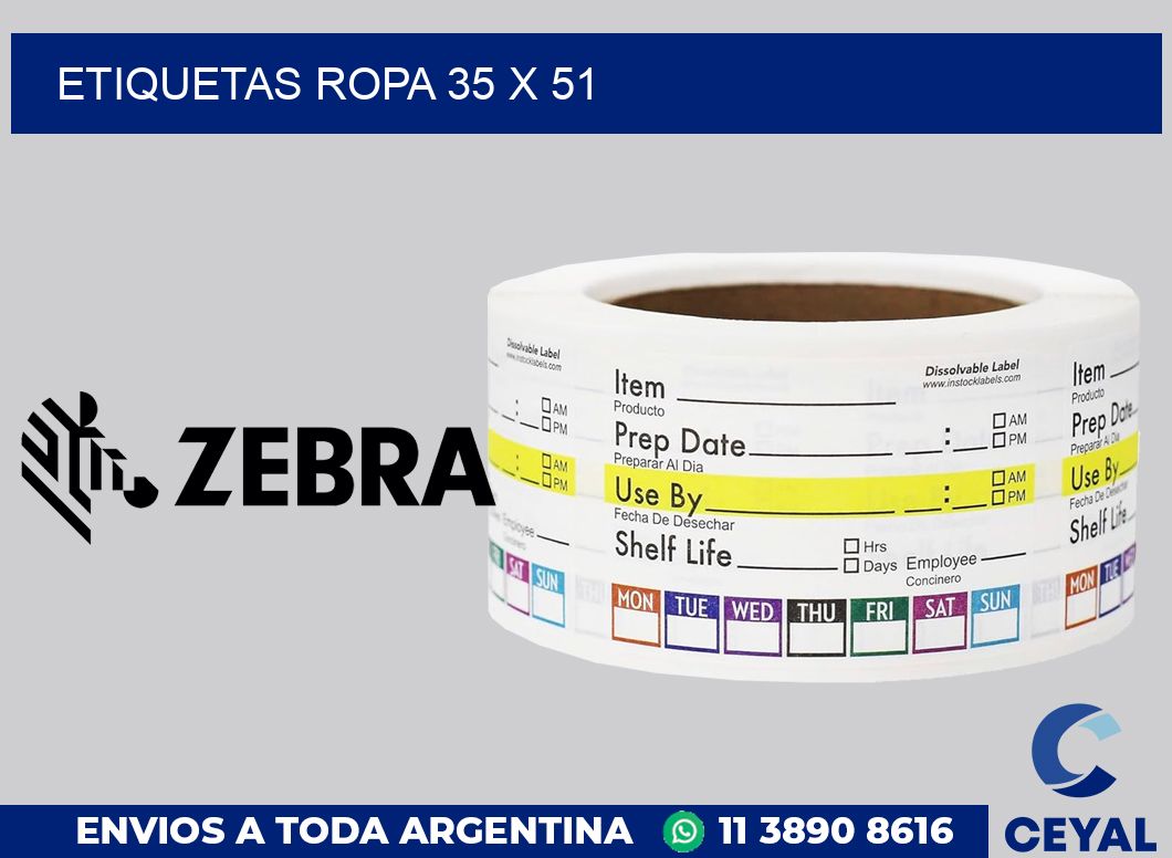 etiquetas ropa 35 x 51