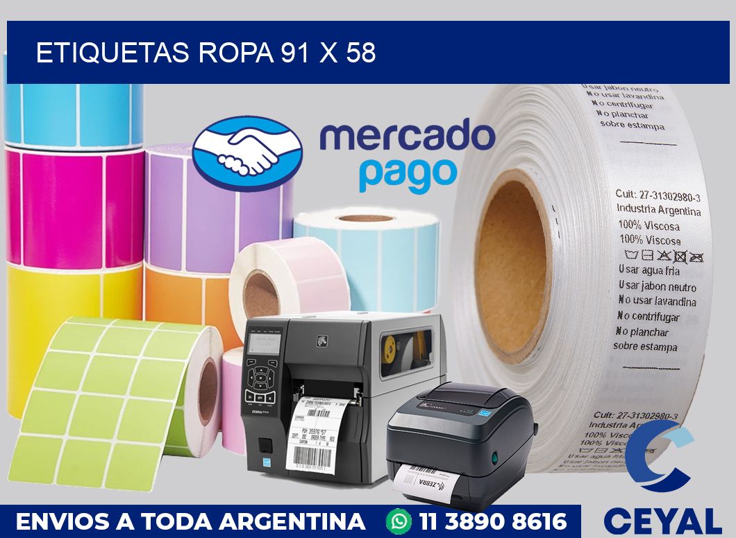 etiquetas ropa 91 x 58