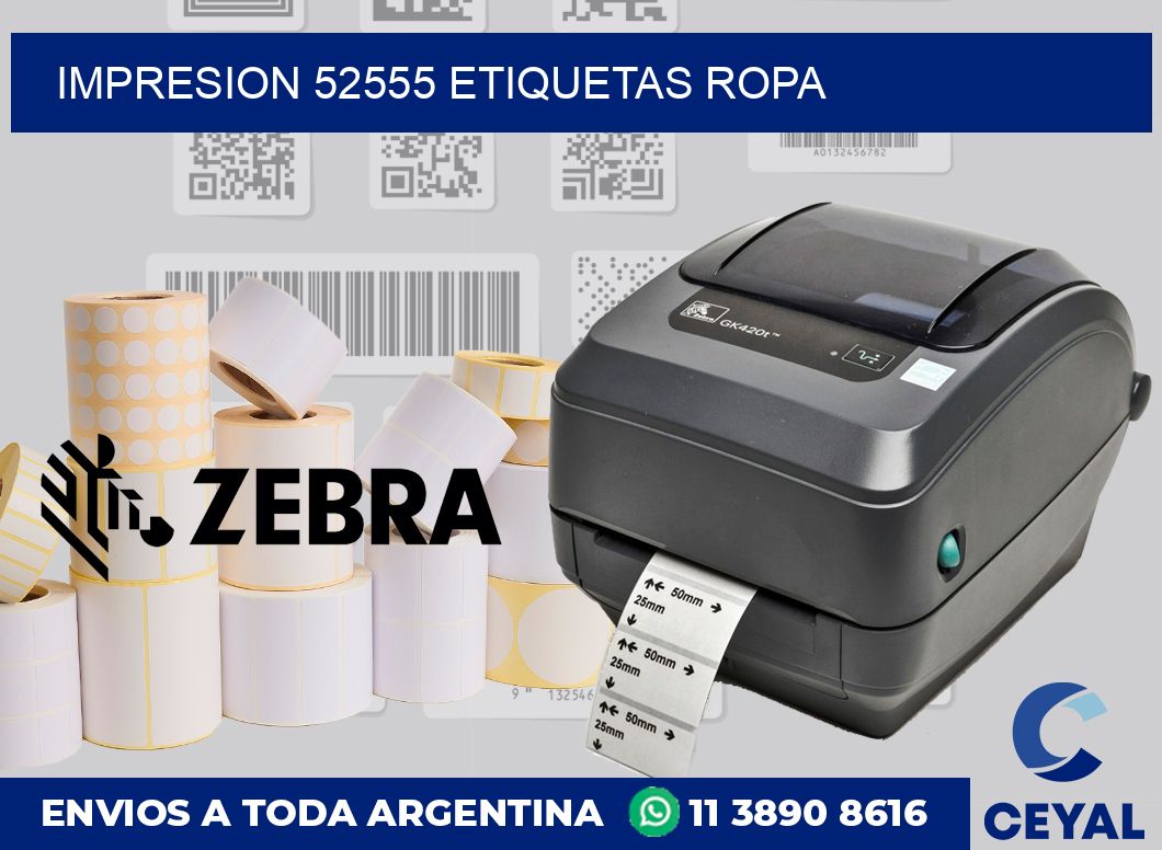 impresion 52555 etiquetas ropa