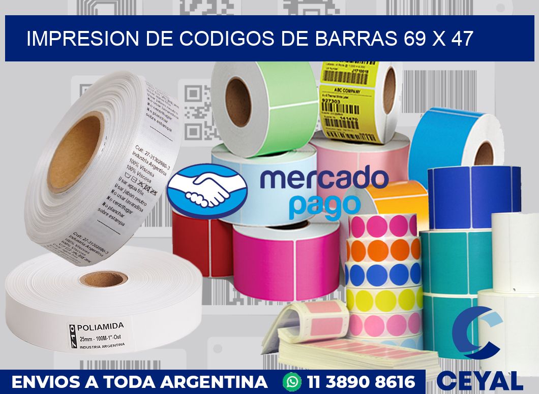 impresion de codigos de barras 69 x 47