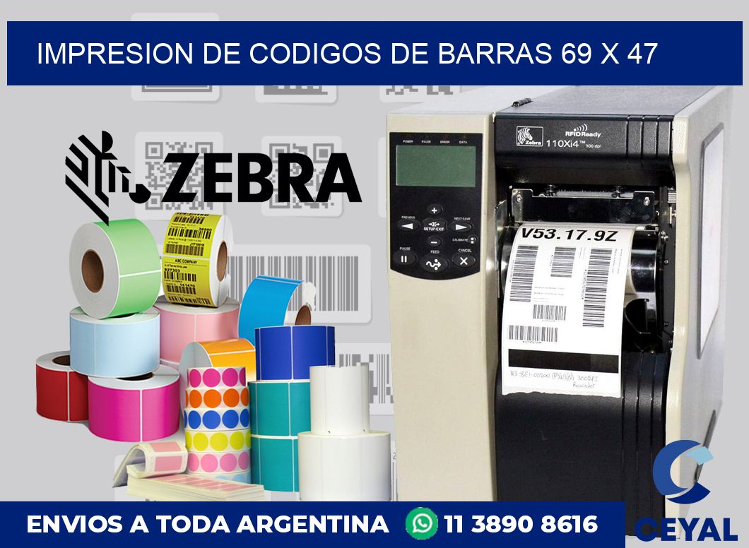 impresion de codigos de barras 69 x 47