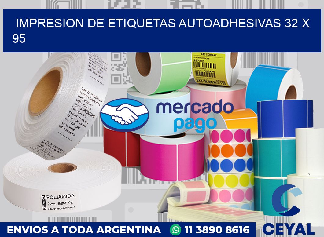 impresion de etiquetas autoadhesivas 32 x 95