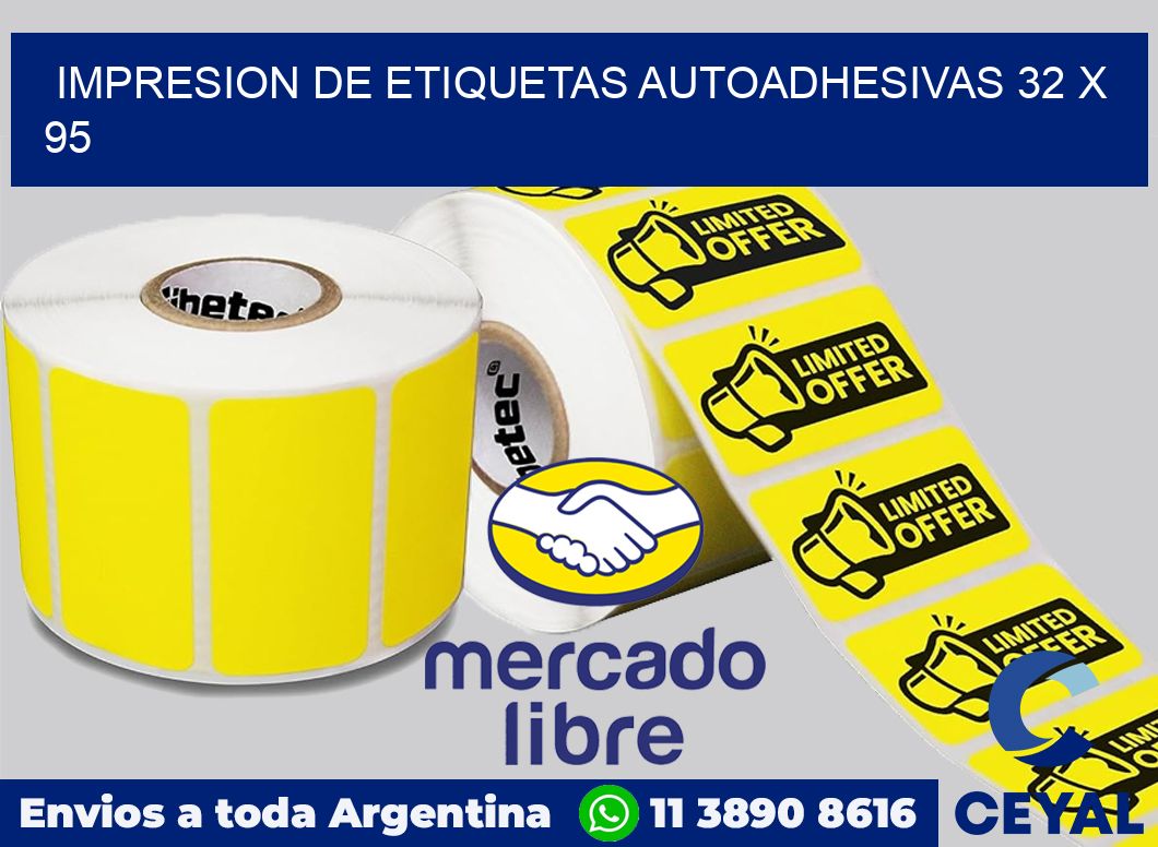 impresion de etiquetas autoadhesivas 32 x 95