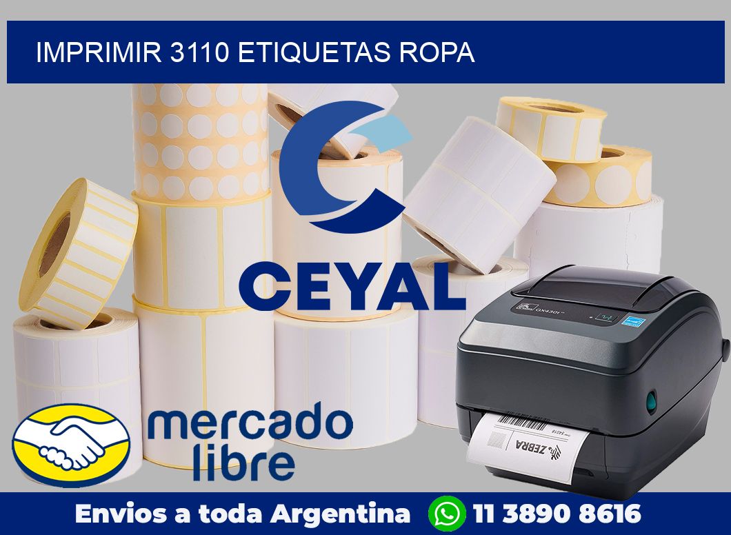 imprimir 3110 etiquetas ropa