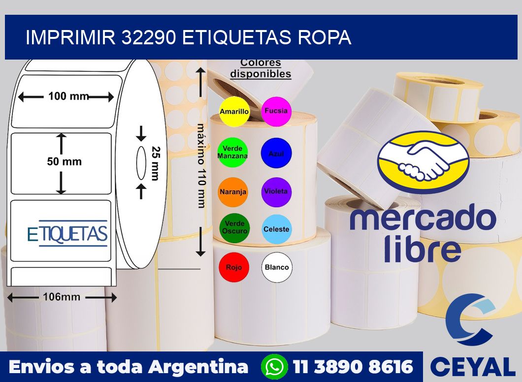 imprimir 32290 etiquetas ropa