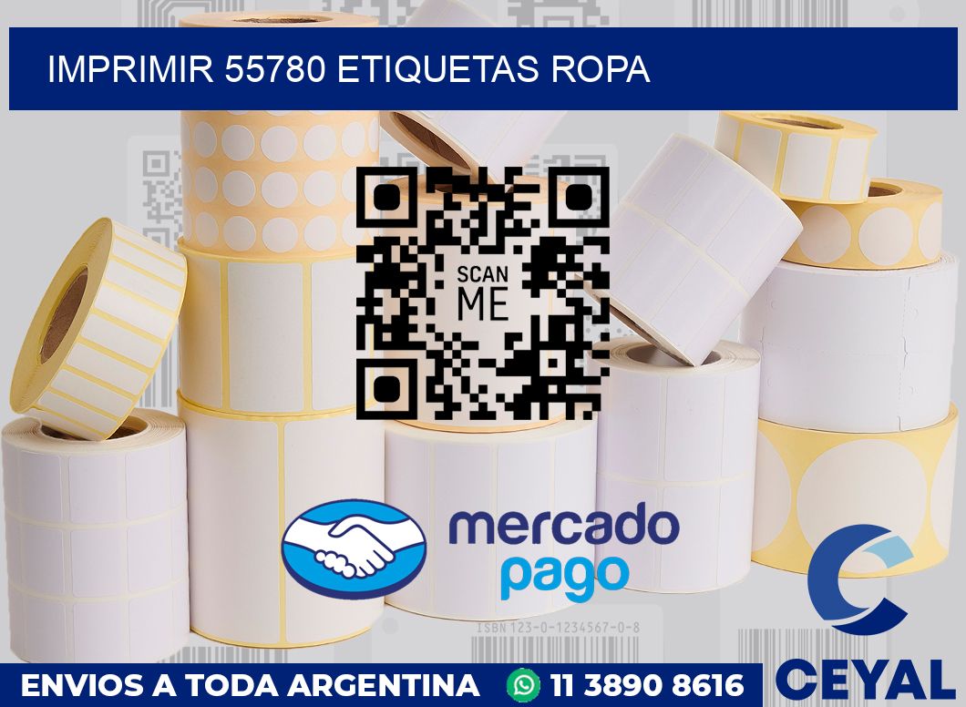 imprimir 55780 etiquetas ropa