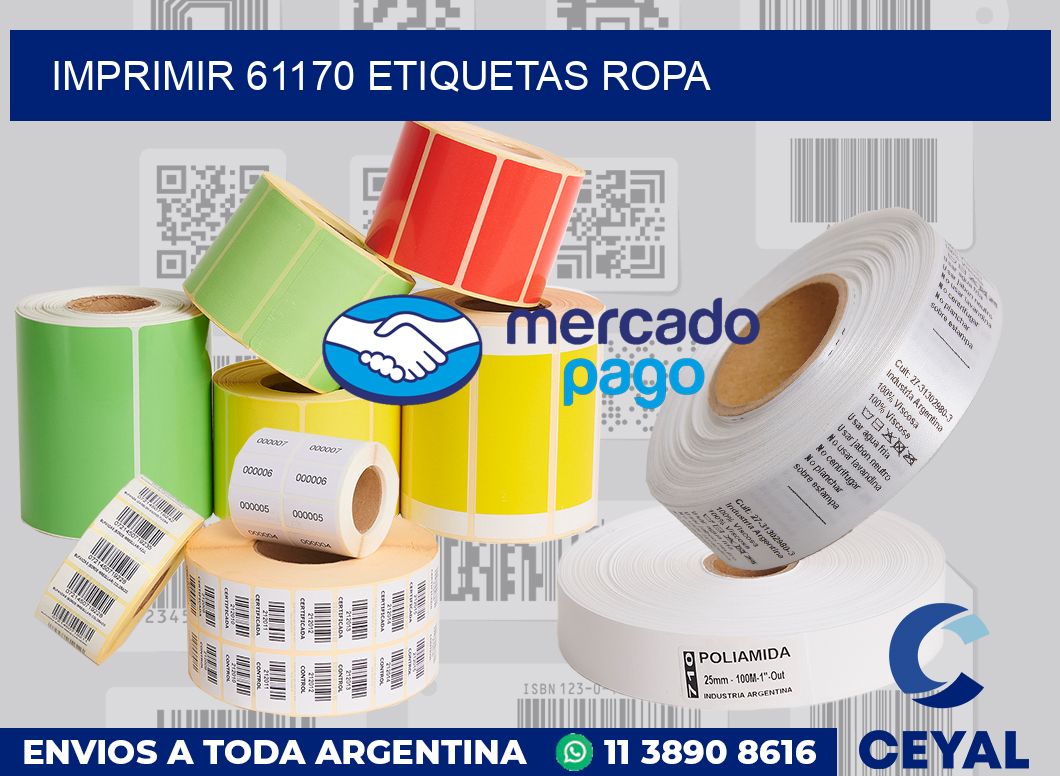 imprimir 61170 etiquetas ropa