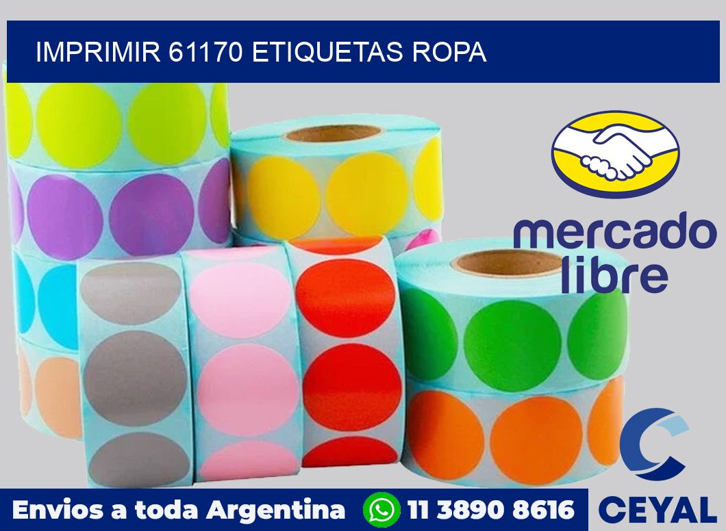 imprimir 61170 etiquetas ropa