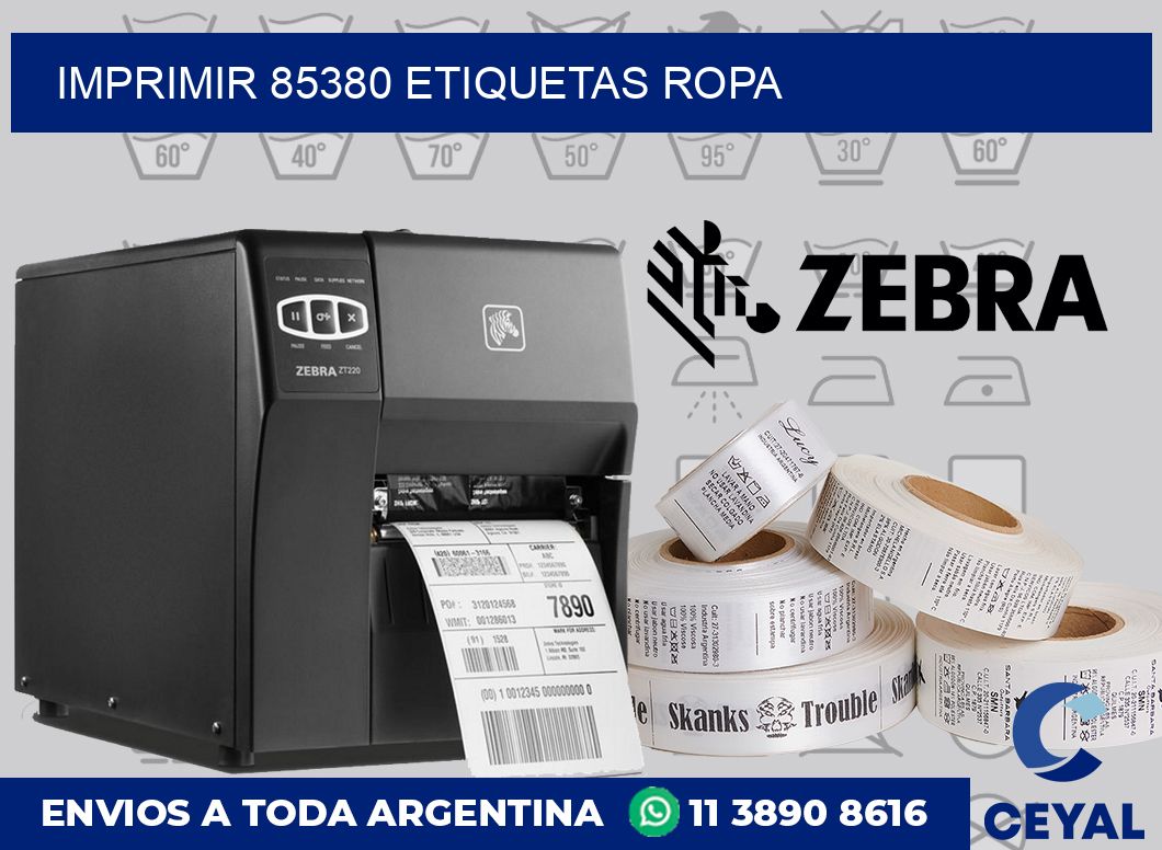 imprimir 85380 etiquetas ropa