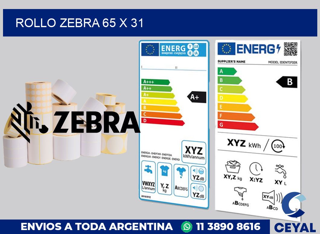 rollo zebra 65 x 31