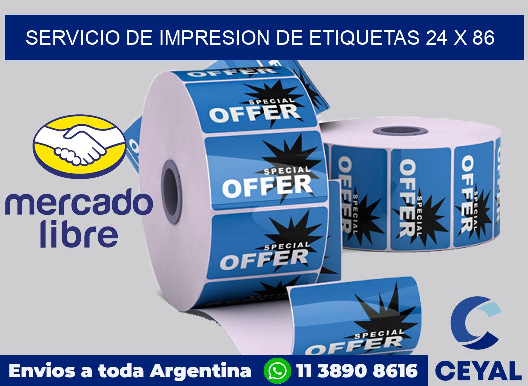 servicio de impresion de etiquetas 24 x 86
