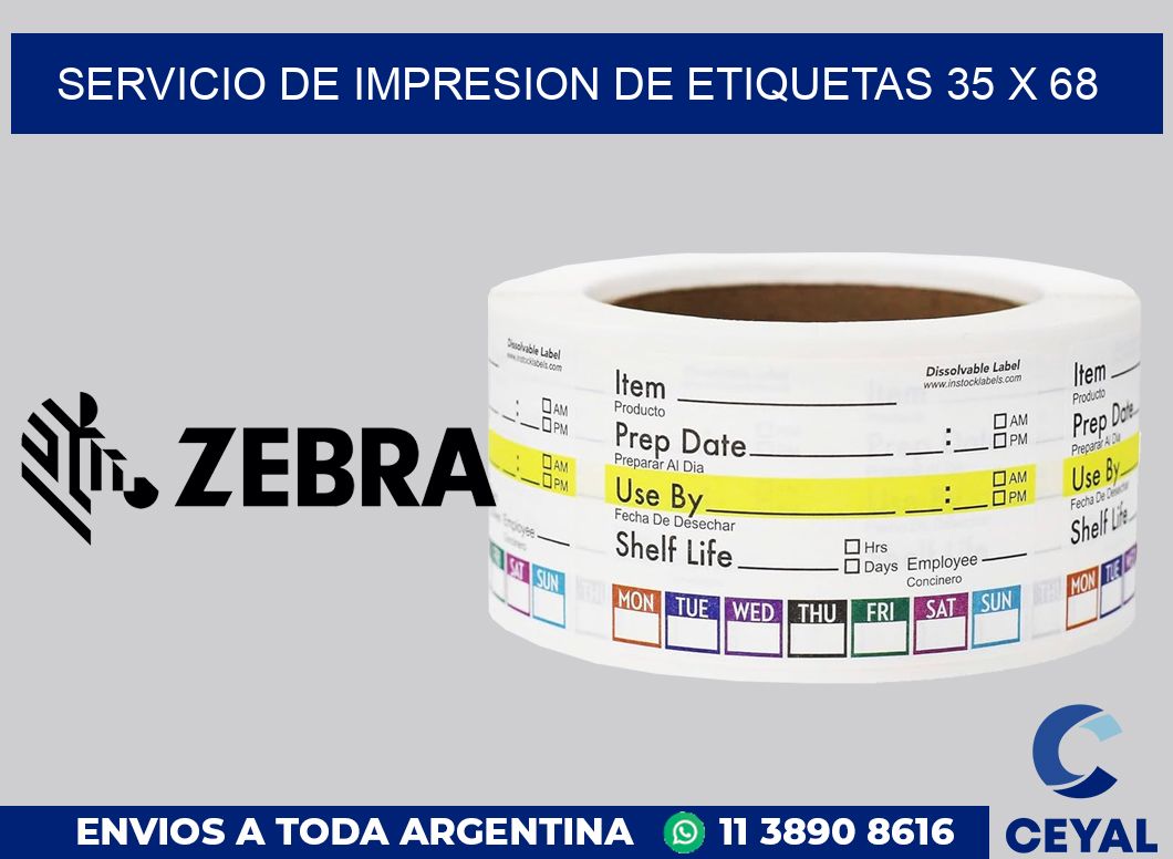 servicio de impresion de etiquetas 35 x 68