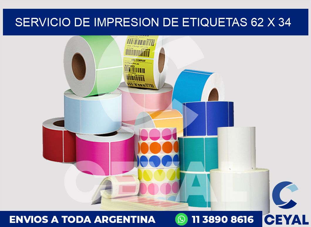 servicio de impresion de etiquetas 62 x 34