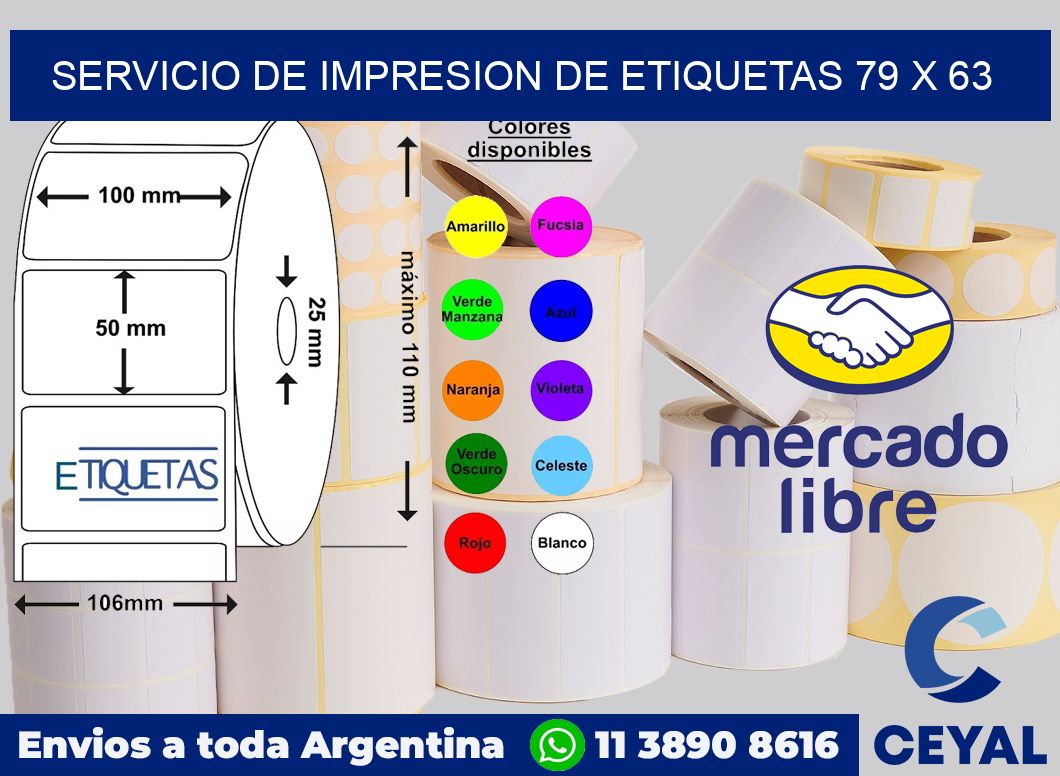servicio de impresion de etiquetas 79 x 63