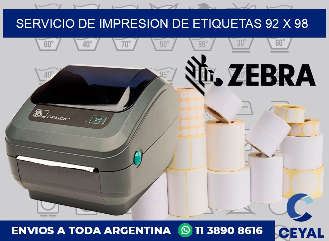servicio de impresion de etiquetas 92 x 98