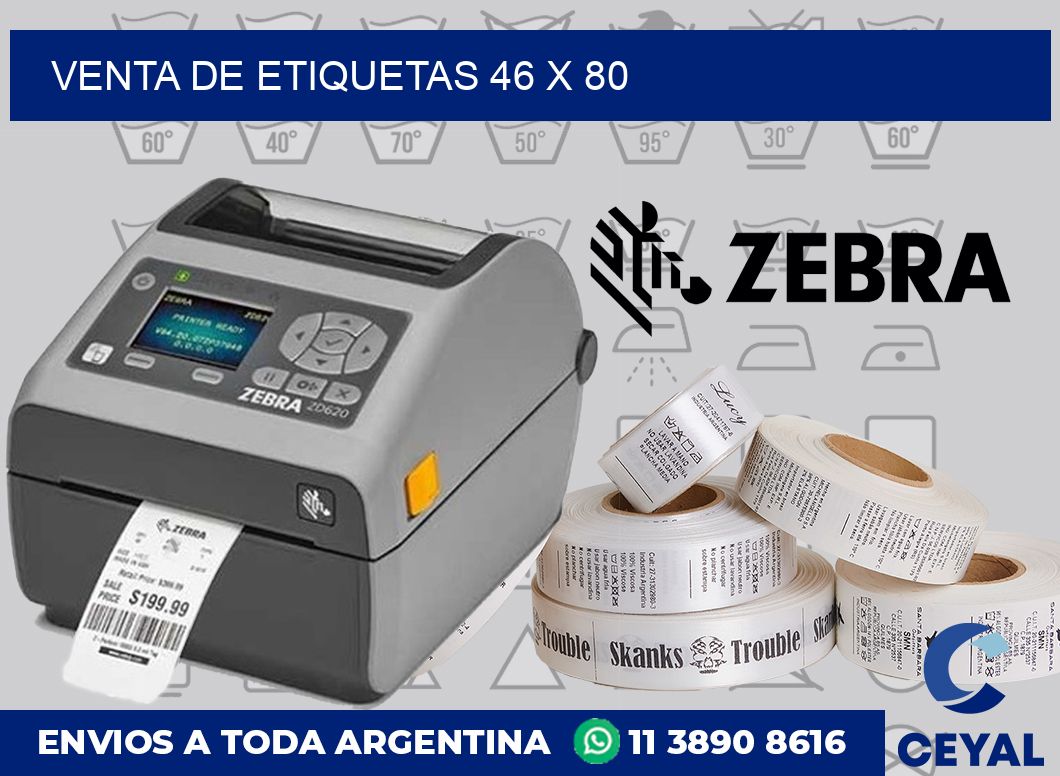 venta de etiquetas 46 x 80