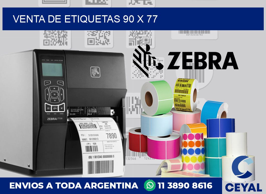 venta de etiquetas 90 x 77