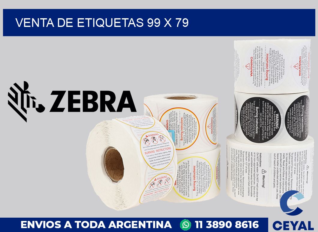 venta de etiquetas 99 x 79