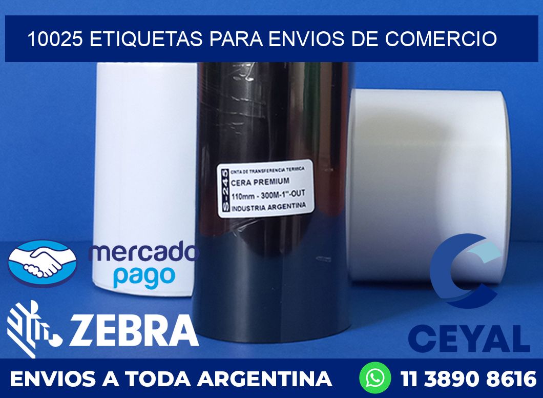 10025 ETIQUETAS PARA ENVIOS DE COMERCIO