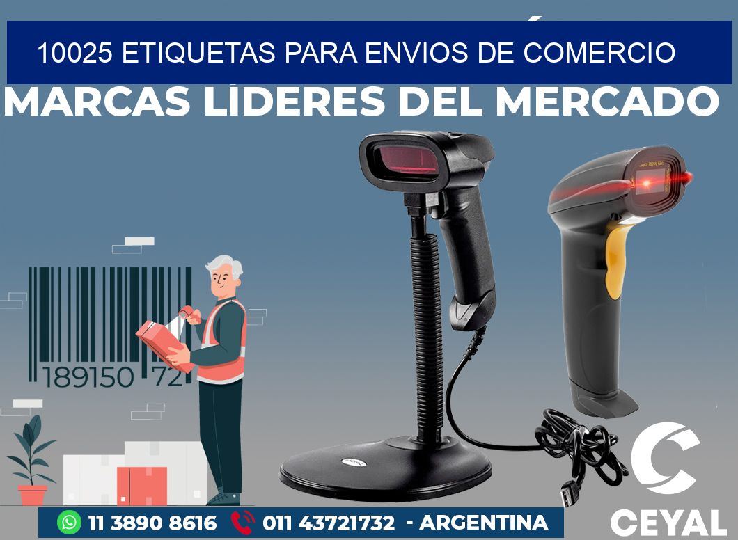 10025 ETIQUETAS PARA ENVIOS DE COMERCIO