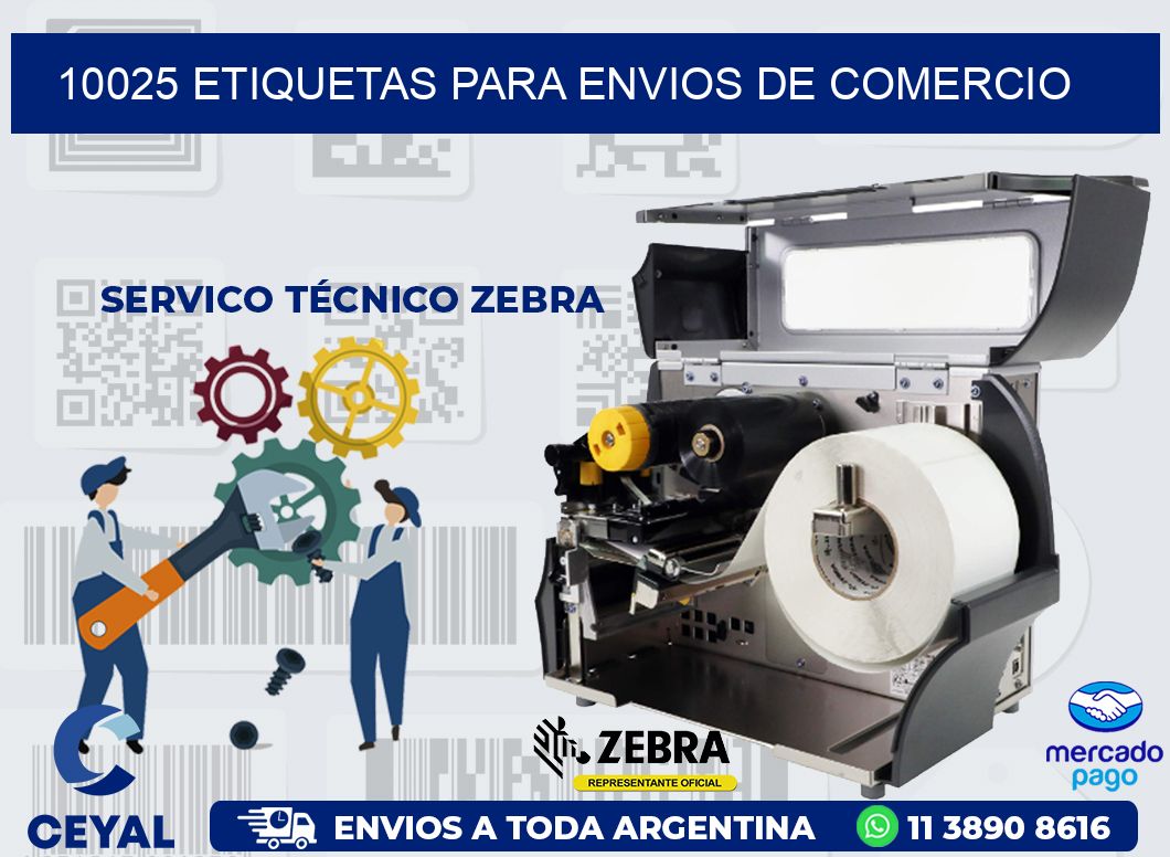 10025 ETIQUETAS PARA ENVIOS DE COMERCIO