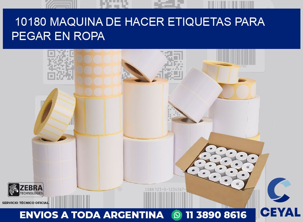 10180 MAQUINA DE HACER ETIQUETAS PARA PEGAR EN ROPA