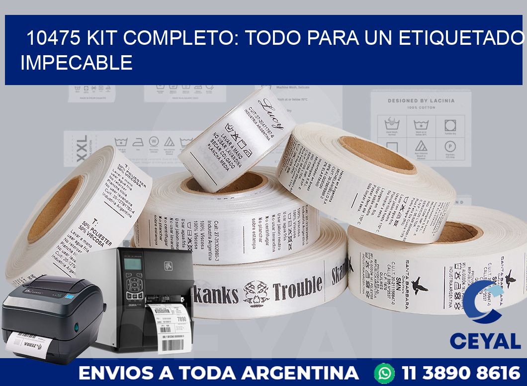 10475 KIT COMPLETO: TODO PARA UN ETIQUETADO IMPECABLE