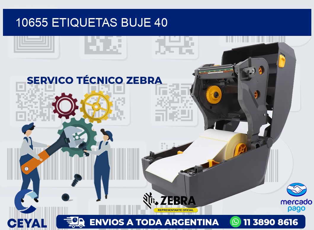 10655 ETIQUETAS BUJE 40
