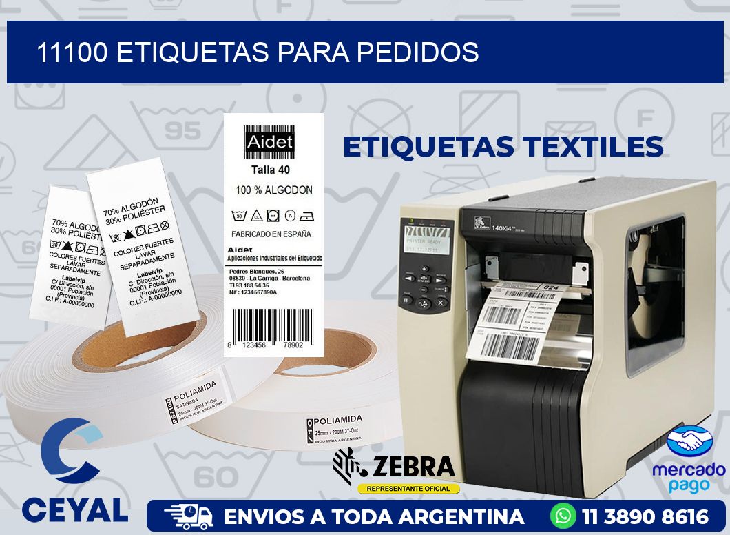 11100 ETIQUETAS PARA PEDIDOS