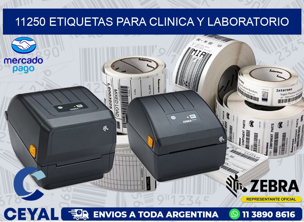 11250 ETIQUETAS PARA CLINICA Y LABORATORIO