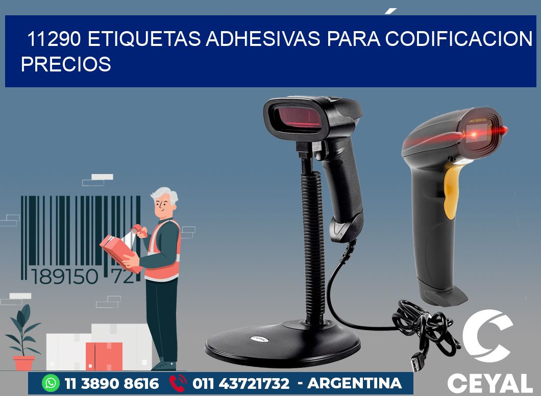 11290 ETIQUETAS ADHESIVAS PARA CODIFICACION PRECIOS